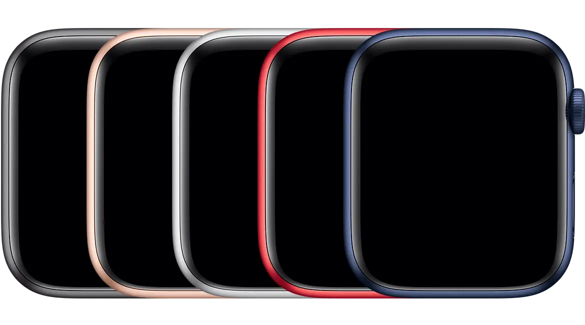 Apple Watch Series 6 (GPS) in available finishes