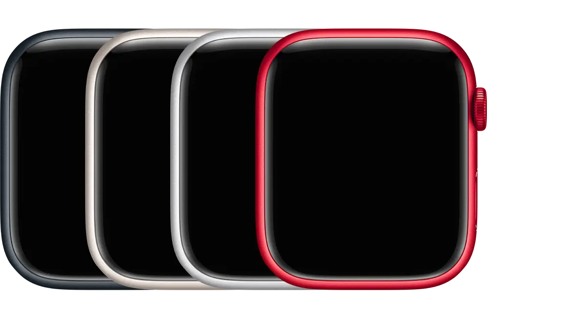 Apple Watch Series 8 (GPS) in available finishes