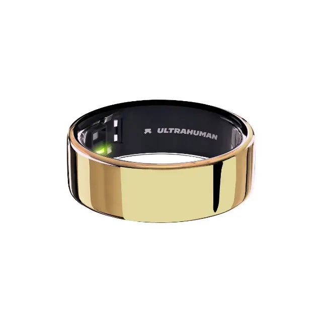 Used Ultrahuman Ring AIR Size 8 Bionic Gold — Like New