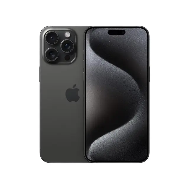 مستعمل Apple iPhone 15 Pro Max 6.7 بوصة 5G 256 جيجابايت تيتانيوم أسود — جيد