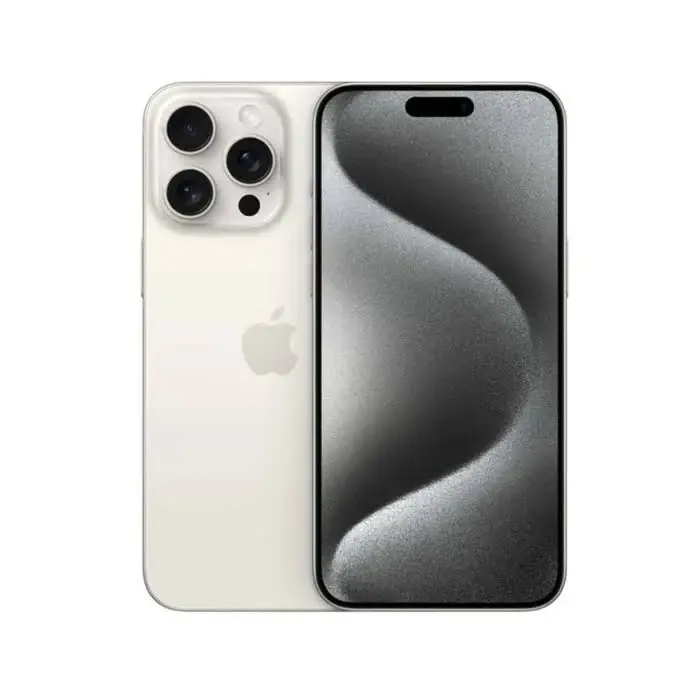 Used Apple iPhone 15 Pro Max 5G 256GB White Titanium — Very Good