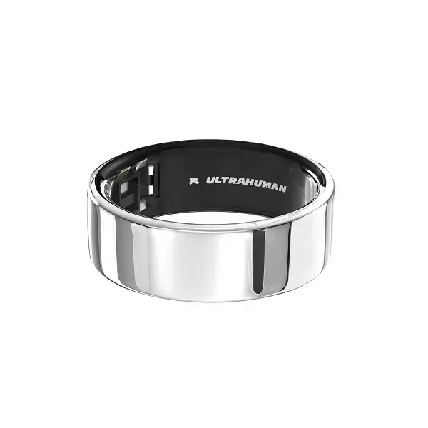 Used Ultrahuman Ring AIR Size 9 Space Silver — Excellent
