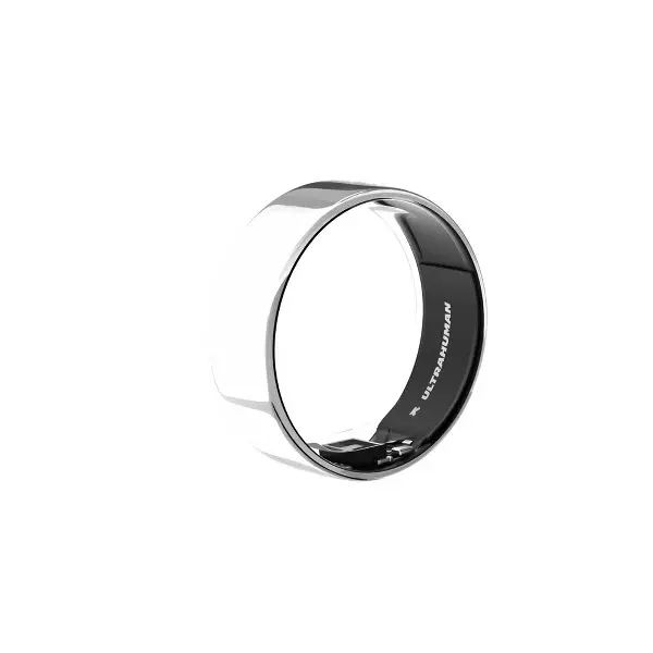 مستعمل Ultrahuman Ring AIR مقاس 9 فضي فضائي — ممتاز — view 3