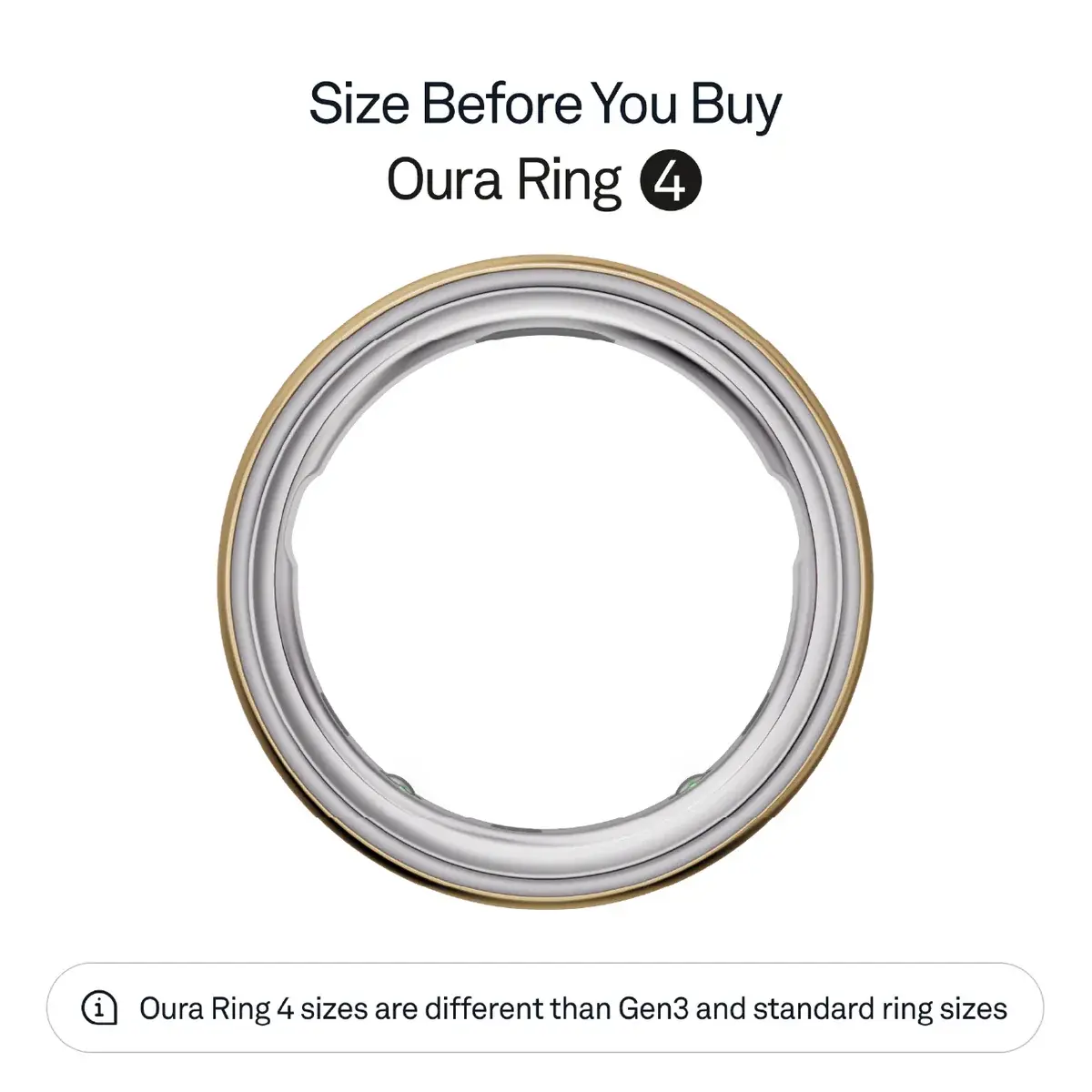 Used Oura Ring 4 Ceramic Rose Gold Size 8 — Very Good — view 4