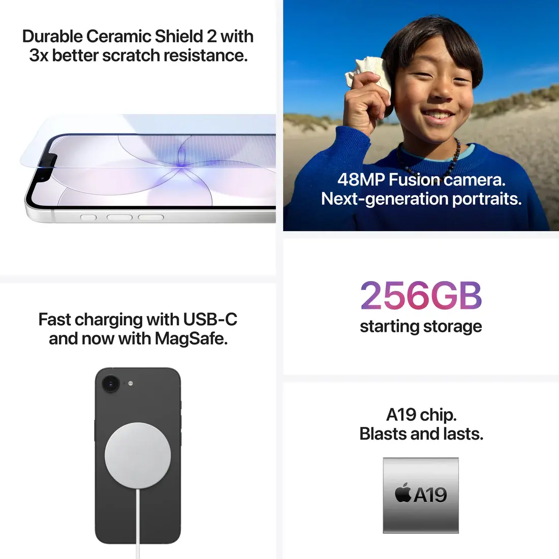 Used Apple iPhone 17e 6.1-inch 5G 256GB White — Like New — view 6