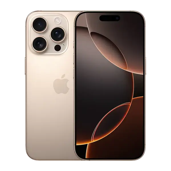 مستعمل Apple آيفون 16 برو ماكس مقاس 6.9 بوصة A18 Pro سعة 256 جيجابايت تيتانيوم صحراوي — كالجديد