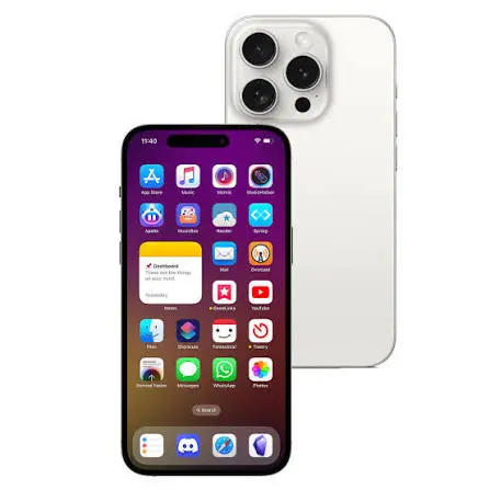 مستعمل Apple iPhone 15 Pro Max 6.7 بوصة A17 Pro 1 تيرابايت تيتانيوم أبيض — جيد جداً — view 2