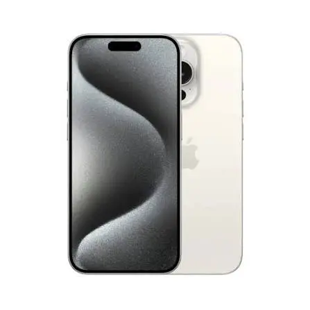 مستعمل Apple iPhone 15 Pro Max 6.7 بوصة A17 Pro 1 تيرابايت تيتانيوم أبيض — جيد جداً