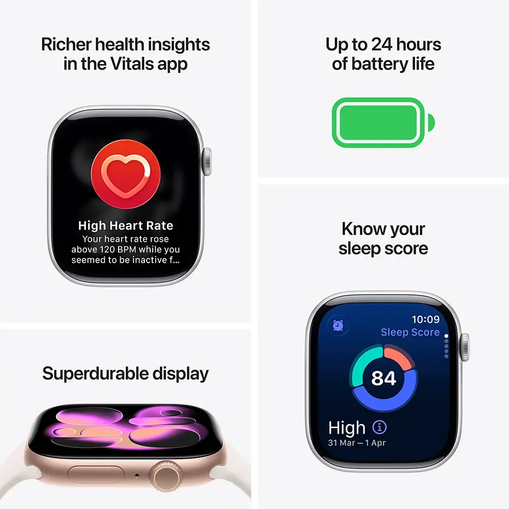 Used Apple Watch Series 11 (GPS) 42mm Aluminum Space Gray — Like New — view 3