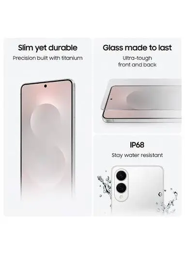 مستعمل سامسونج جالاكسي S25 إيدج 5G 512 جيجابايت 12 جيجابايت RAM تيتانيوم فضي — كالجديد — view 3