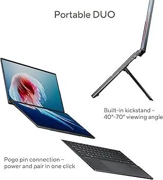 أسوس زينبوك ديو (2025) 14 بوصة 3K OLED بمعالج Intel Core Ultra 9 285H وذاكرة 32 جيجابايت وسعة 2 تيرابايت SSD ورسوميات Intel Arc مدمجة - غير نشط — view 3