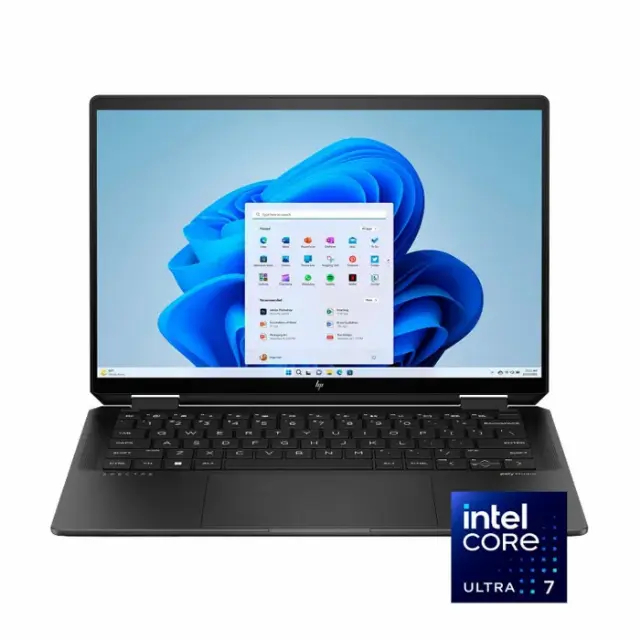 Used HP Spectre x360 2-in-1 Laptop 14-eu0023dx 14-inch OLED Intel Core Ultra 7 155H 2TB SSD 32GB RAM Nightfall Black — Like New