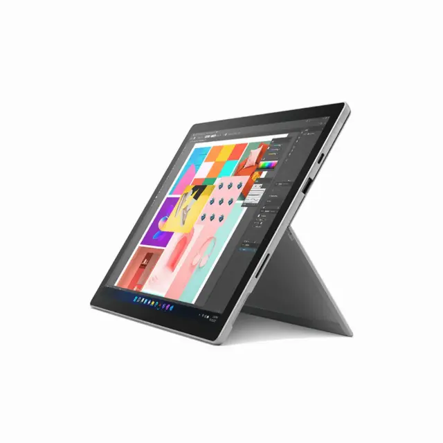 Used Microsoft Surface Pro 5 1796 12-inch Touchscreen 2.5GHz dual-core Intel Core i7 256GB 8GB Silver — Very Good