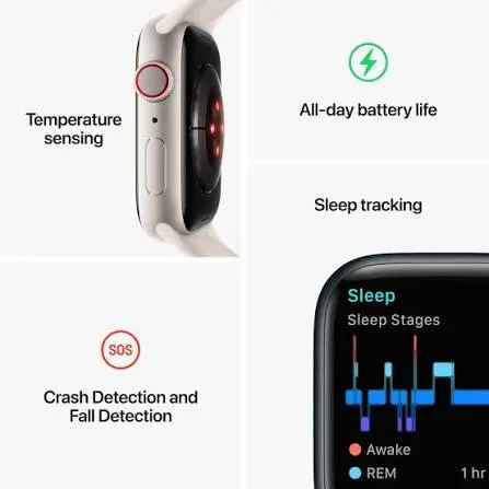 Used Apple Watch Series 8 Aluminum 45mm GPS Midnight — Good — view 4